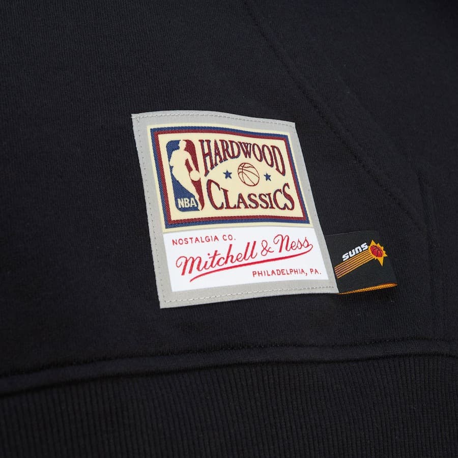 Худи Mitchell & Ness Black Phoenix Suns Big Face 7.0 Pullover Hoodie