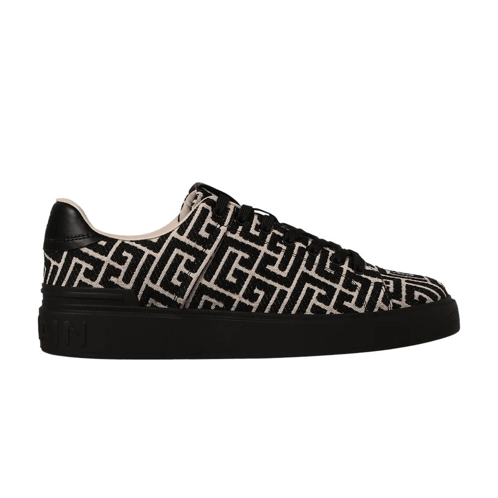 Krossovki-Balmain-B-Court-Black-Monogram