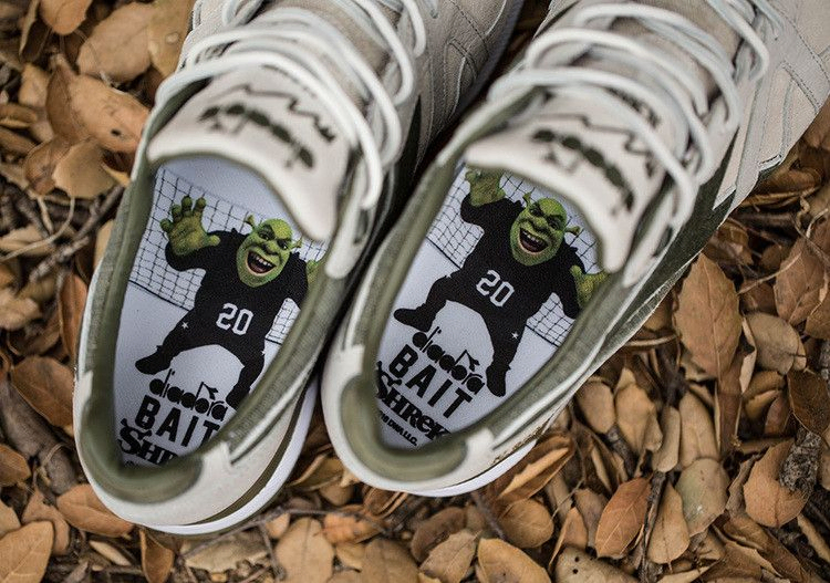 Кроссовки Diadora BAIT x Dreamworks x N9000 'Shrek'
