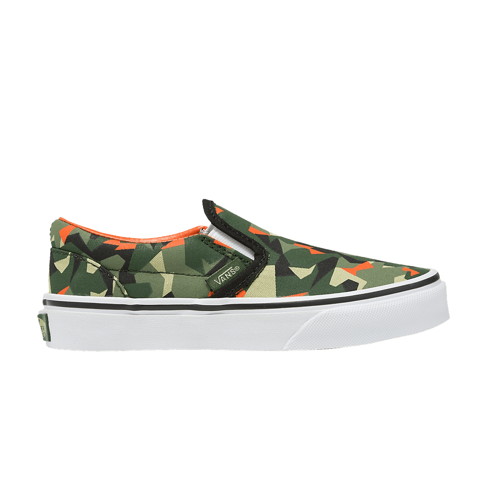 Кроссовки Vans Classic Slip-On V Kids 'Geo Camo Green'