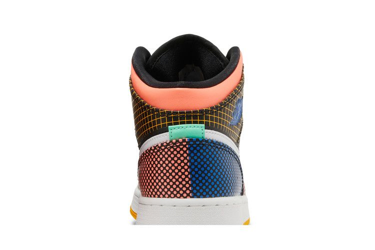 Кроссовки Air Jordan 1 Mid MMD GS 'Multi Grid'