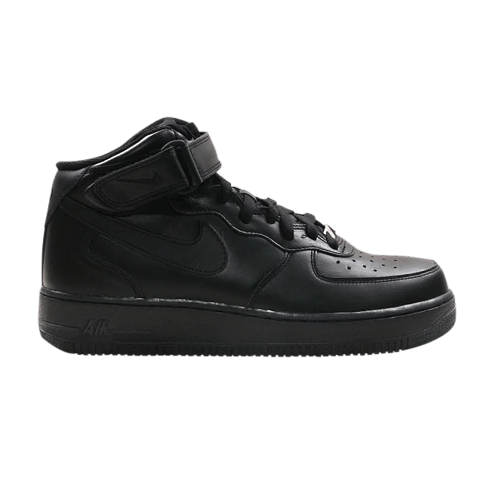 Krossovki-Nike-Air-Force-1-Mid-07-Black-Smoke