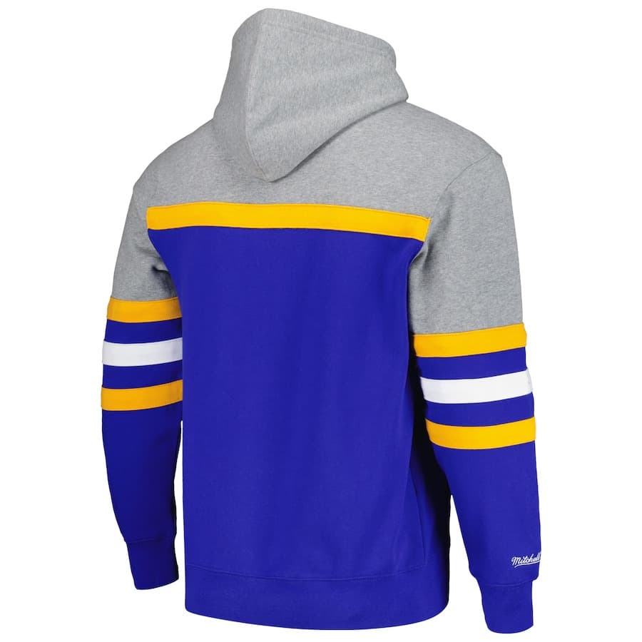 Худи Mitchell & Ness Blue Gray St. Louis Blues Head Coach Pullover Hoodie