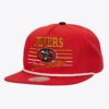 Mitchell-Ness-Scarlet-San-Francisco-49ers-Radiant-Lines-Deadstock-Snapback-Hat-100x100