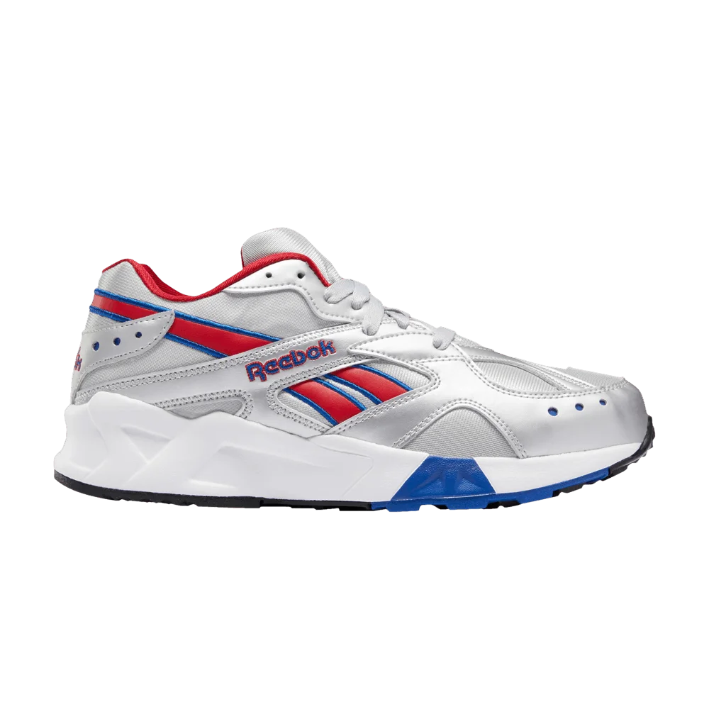 Krossovki-Reebok-Aztrek-Metallic-Silver-Red