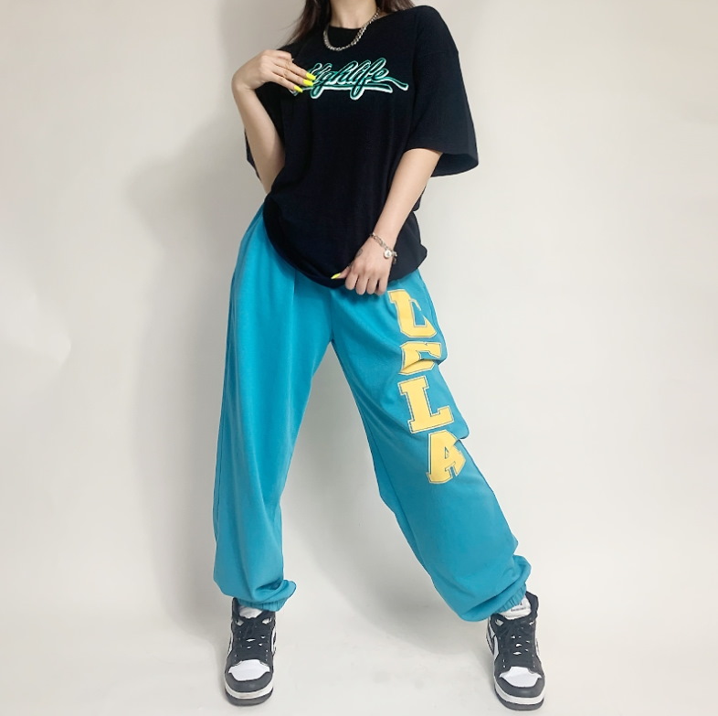 Спортивные брюки 2021 UCLA Hip-hop Style Sweatpants White/Blue