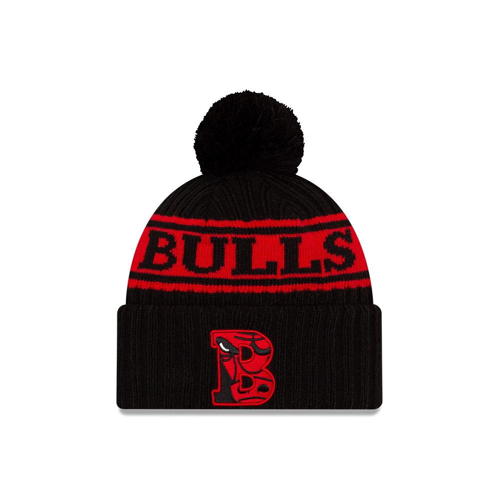 Шапка New Era Chicago Bulls 2021 Draft Edition Pom Knit NBA Beanie