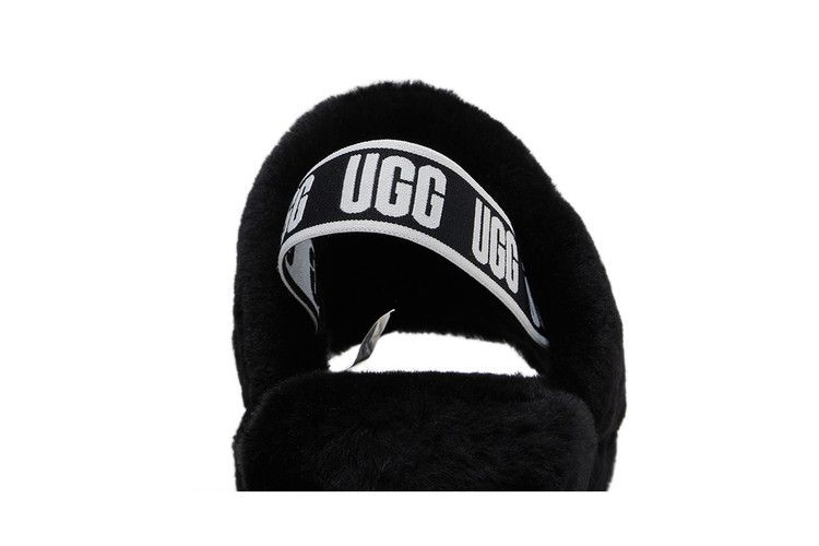 Кроссовки UGG Fluff Yeah Slide Kids 'Black'