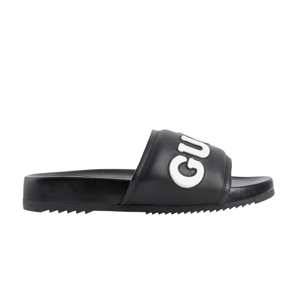 Кроссовки Gucci Jumbo Logo Slide 'Black White'