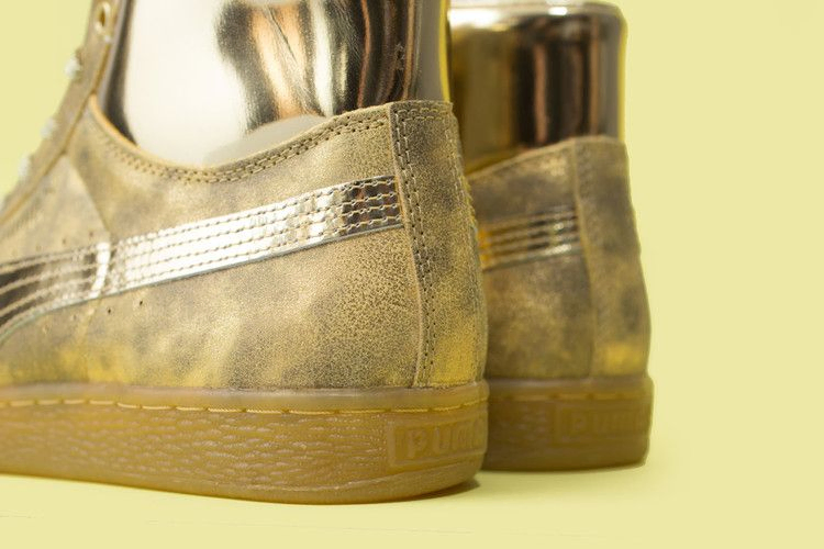 Кроссовки Meek Mill x Puma Suede Classic Mid '24K Gold'