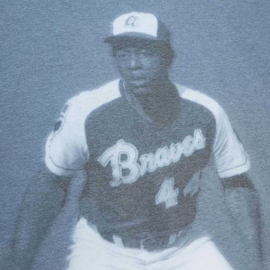 Футболка Mitchell & Ness Hank Aaron Atlanta Braves Cooperstown Collection Highlight Player T-Shirt