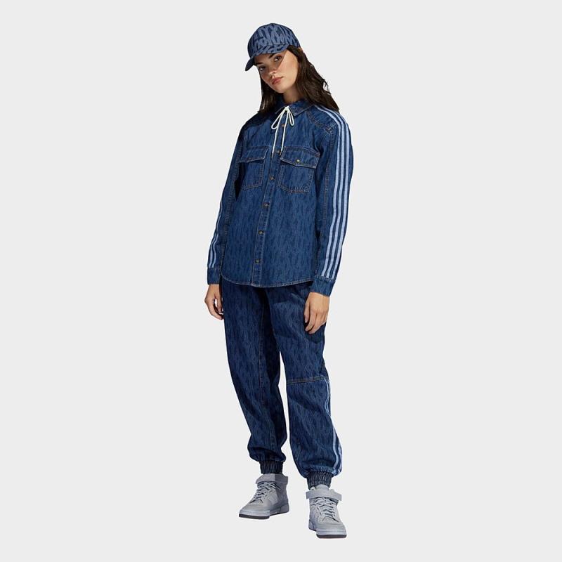 Спортивные штаны adidas Ivy Park Monogram Denim Track Pants (All Gender) Dark Denim