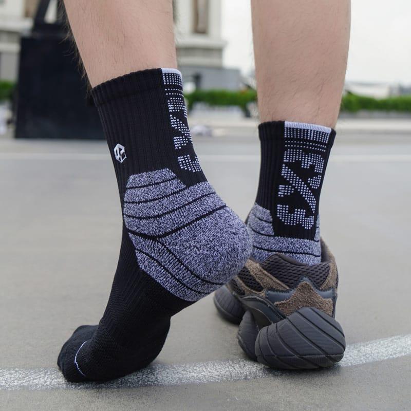 Спортивные носки Ehot 3X3 Black-Grey Quarter Socks