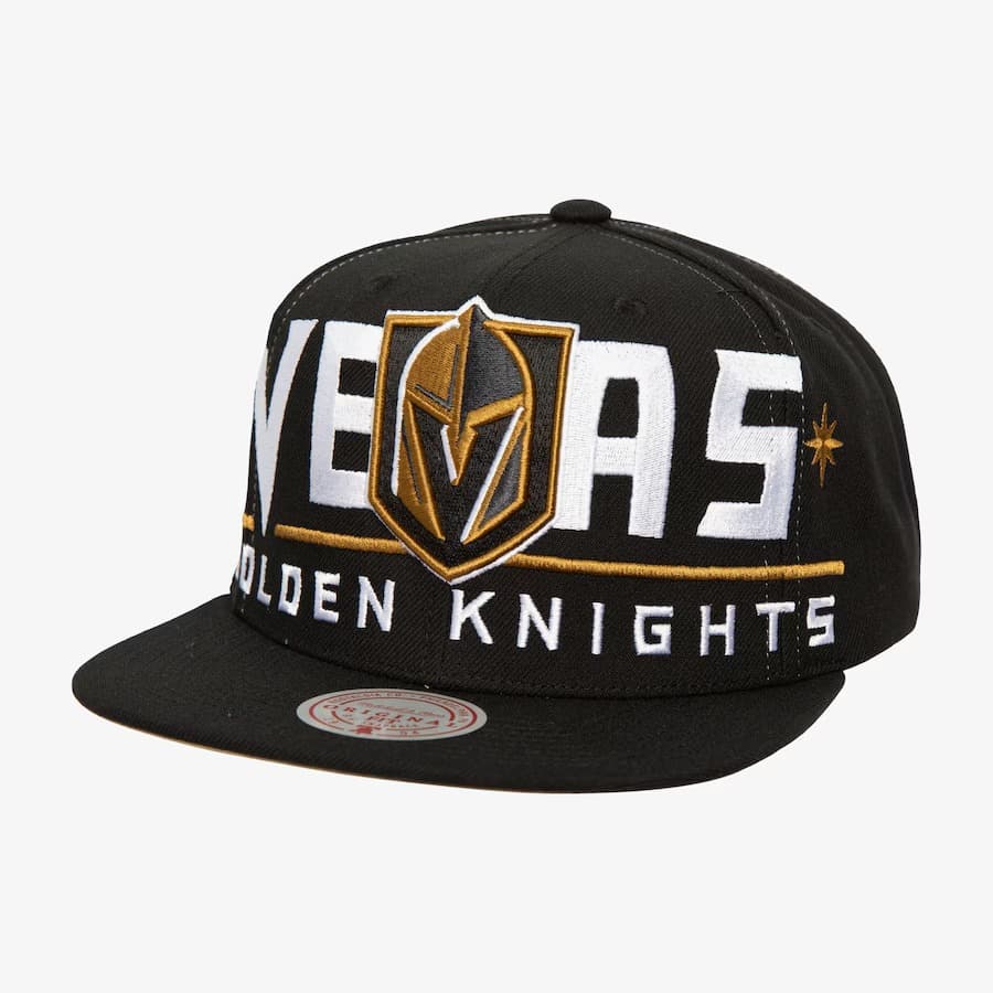 Бейсболка Mitchell & Ness Black Vegas Golden Knights Day 4 Snapback Hat