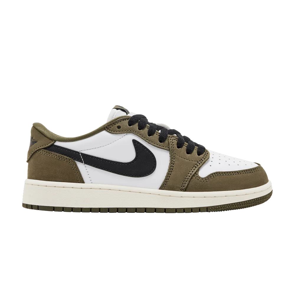 Кроссовки Air Jordan 1 Low GS 'Medium Olive'