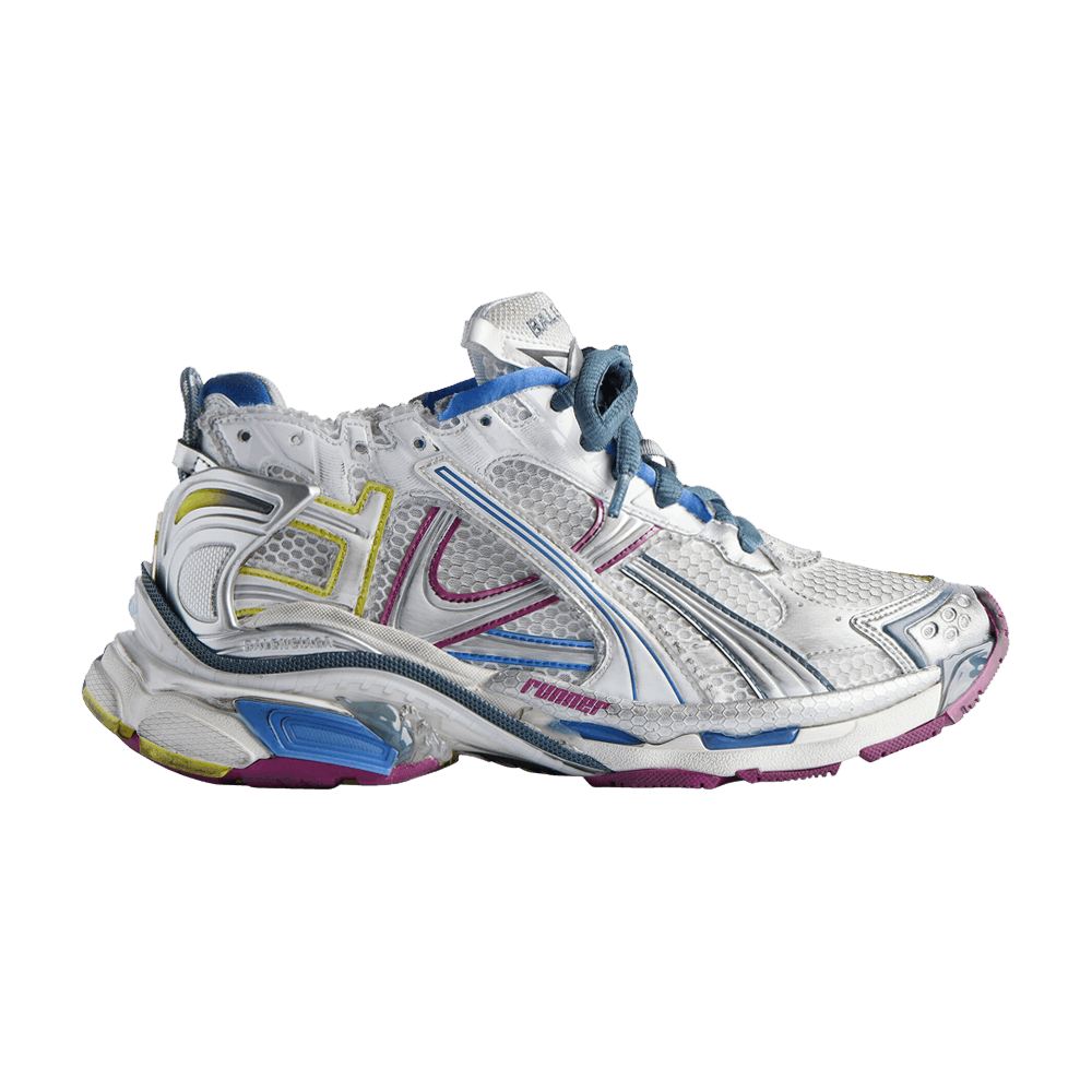 Кроссовки Balenciaga Wmns Runner Sneaker 'Worn-Out - White Purple Blue'