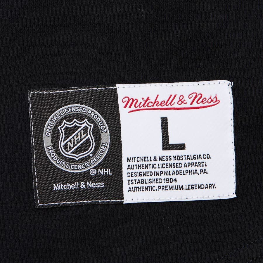 Лонгслив Mitchell & Ness Black Boston Bruins Thermal Henley Top