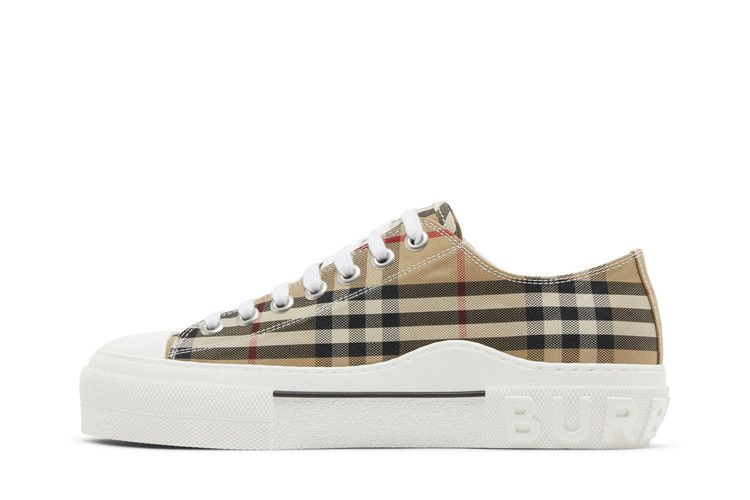 Кроссовки Burberry Check Cotton Sneakers 'Archive Beige'