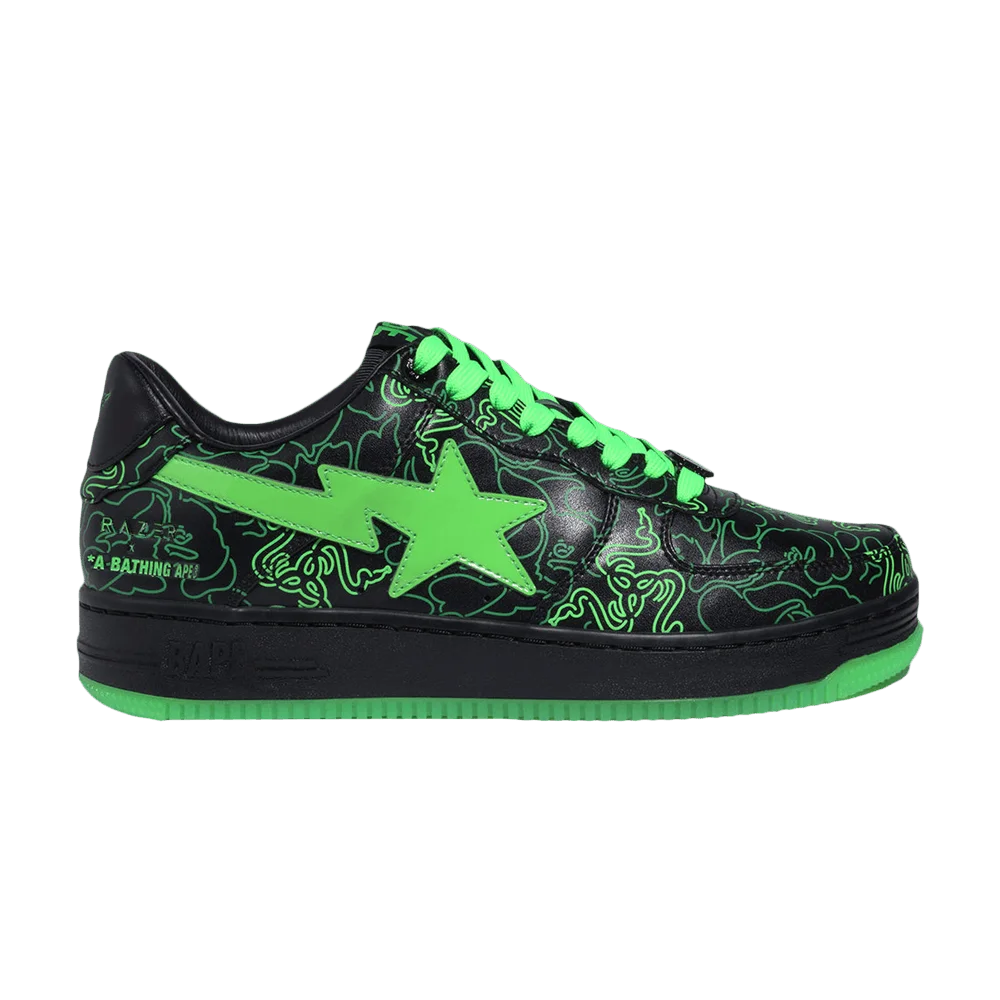 Кроссовки Razer x Wmns Bapesta Low M2 'Neon Camo'