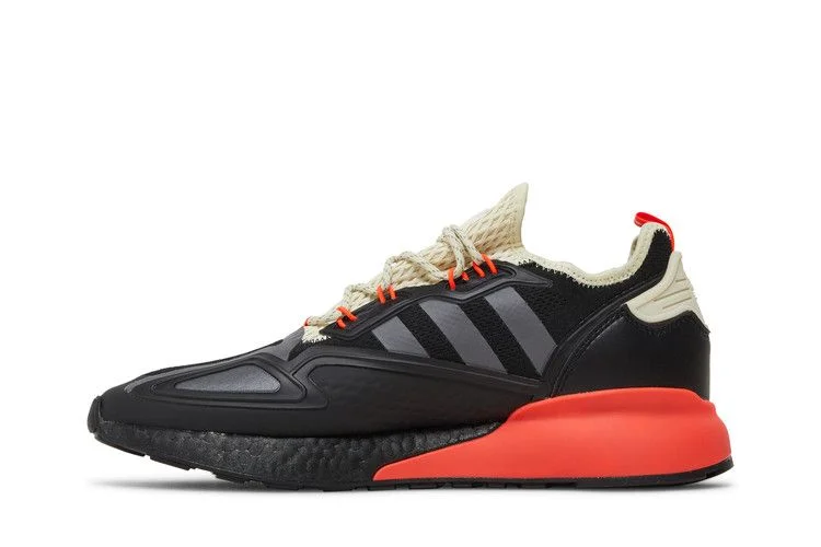 Кроссовки Adidas ZX 2K Boost 'Black Solar Red'