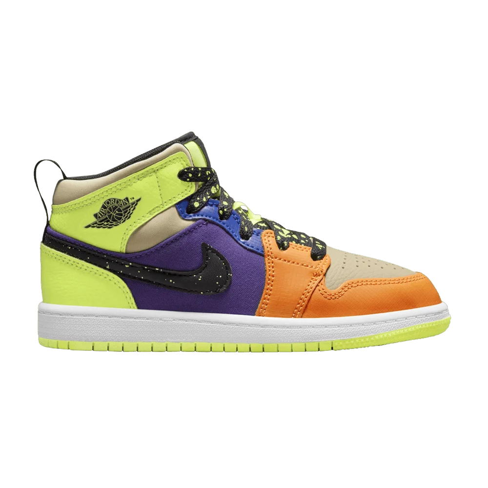 Krossovki-Air-Jordan-1-Mid-SE-PS-Volt-Vivid-Orange