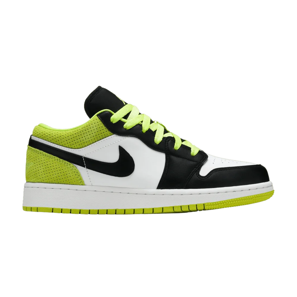 Krossovki-Air-Jordan-1-Low-SE-GS-Black-Cyber