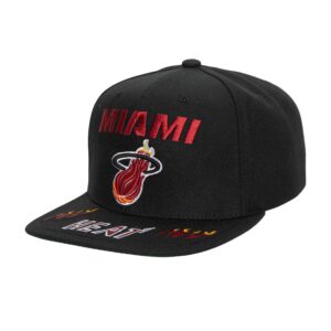 Mitchell-Ness-Front-Loaded-Snapback-HWC-Miami-Heat-Hat-300x300
