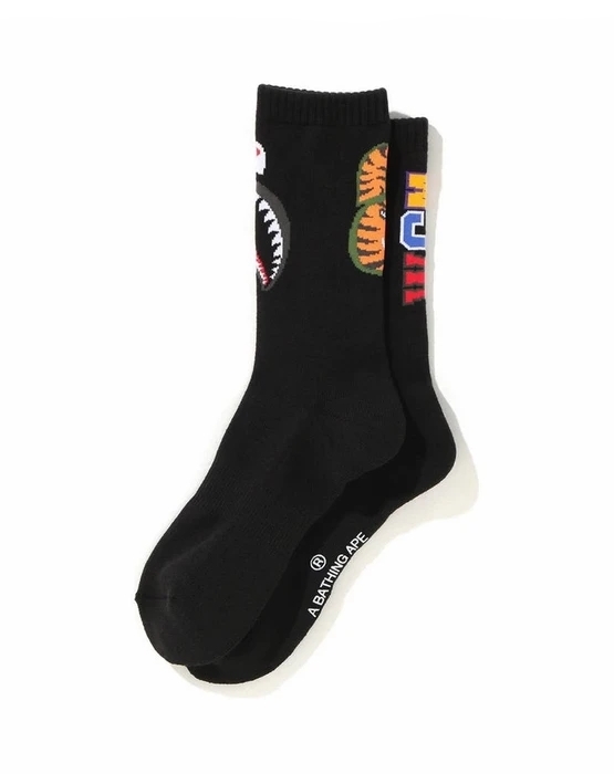 Спортивные носки BAPE Shark Socks Black