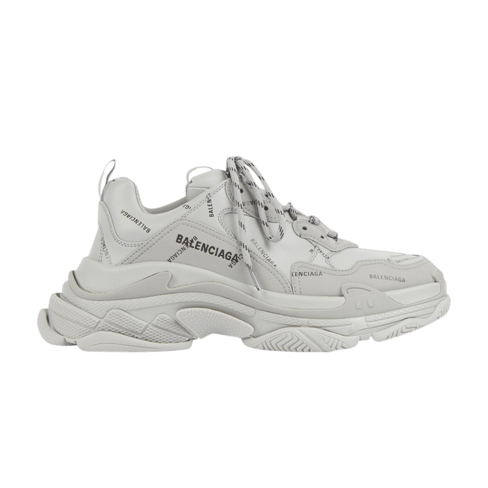 Кроссовки Balenciaga Triple S Sneaker 'Allover Logo - Grey' 2020