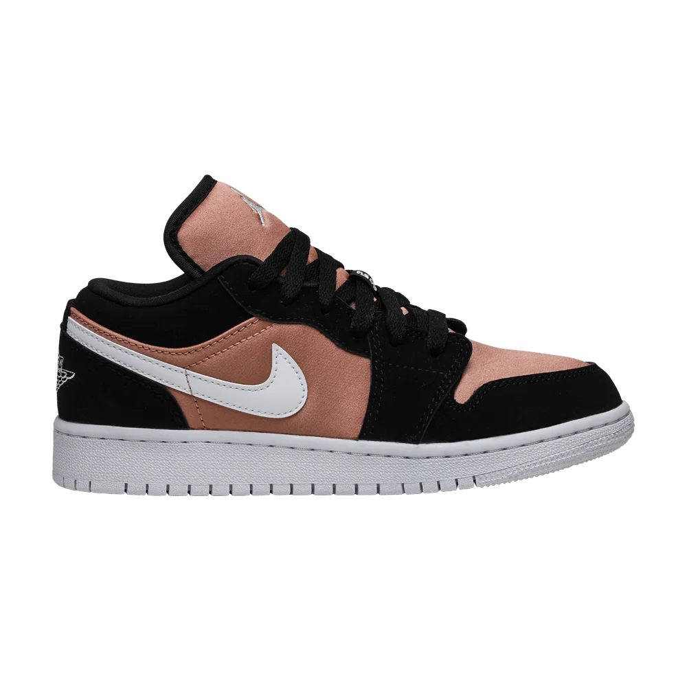 Krossovki-Air-Jordan-1-Low-GS-White-Rose-Gold