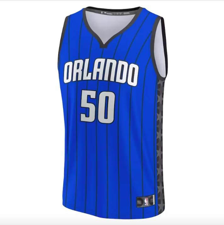 Баскетбольная джерси 2022-23 Orlando Magic #50 Cole Anthony Fast Break Statement Blue Jersey