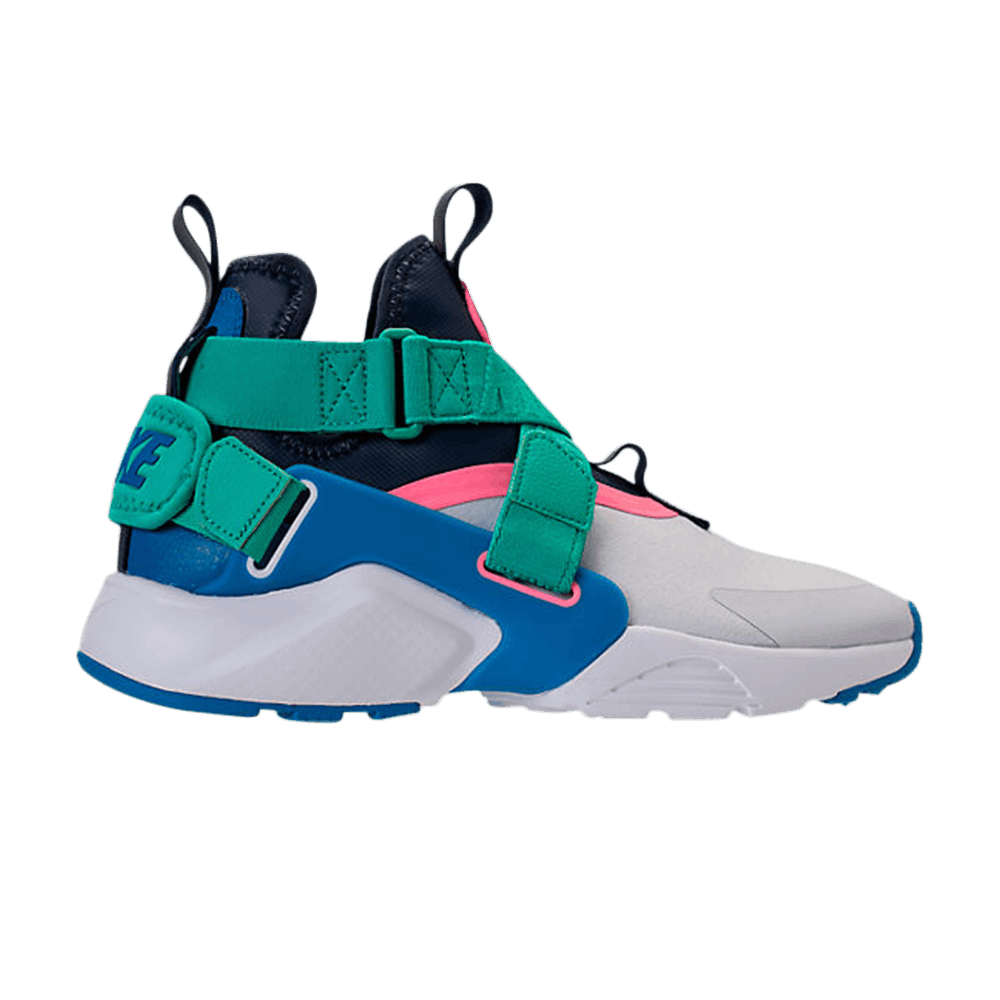 Кроссовки Nike Huarache City High GS 'Pure Platinum Blue Nebula'