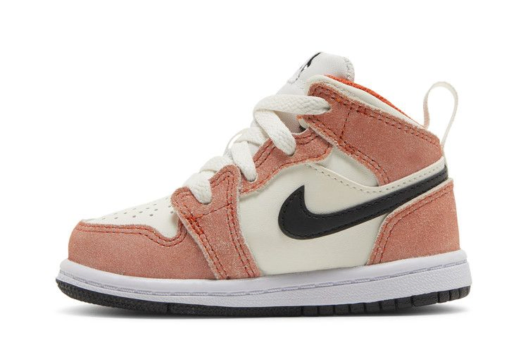 Кроссовки Air Jordan 1 Mid SE TD 'Orange Suede'