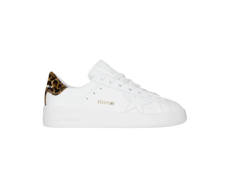 Кроссовки Golden Goose Wmns Purestar White Brown Leopard