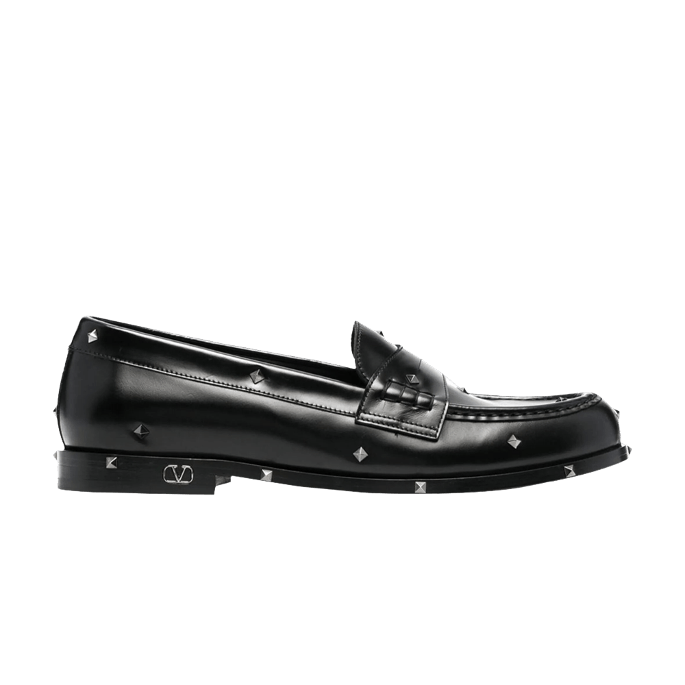 Кроссовки Valentino Aristopunk Stud Calfskin Loafer 'Black'