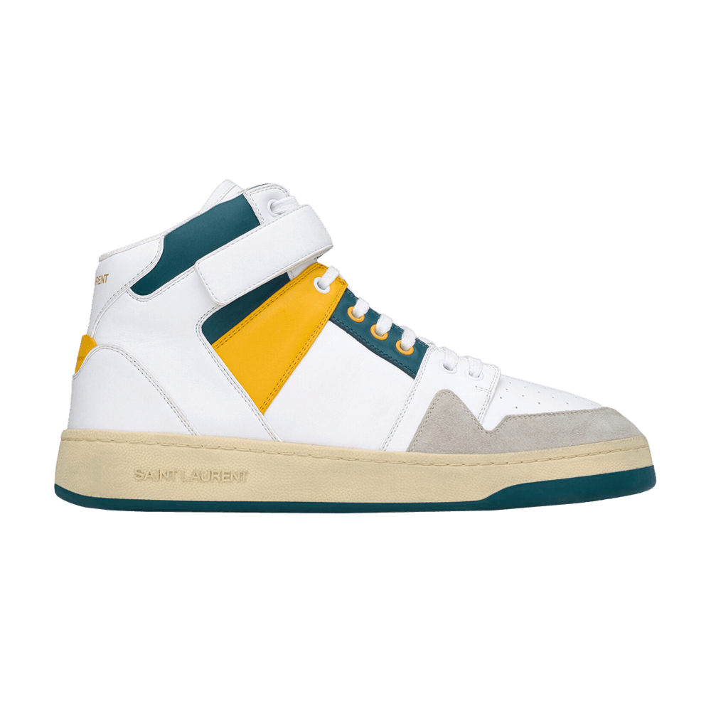 Кроссовки Saint Laurent Lax 'White Yellow Ottanium'