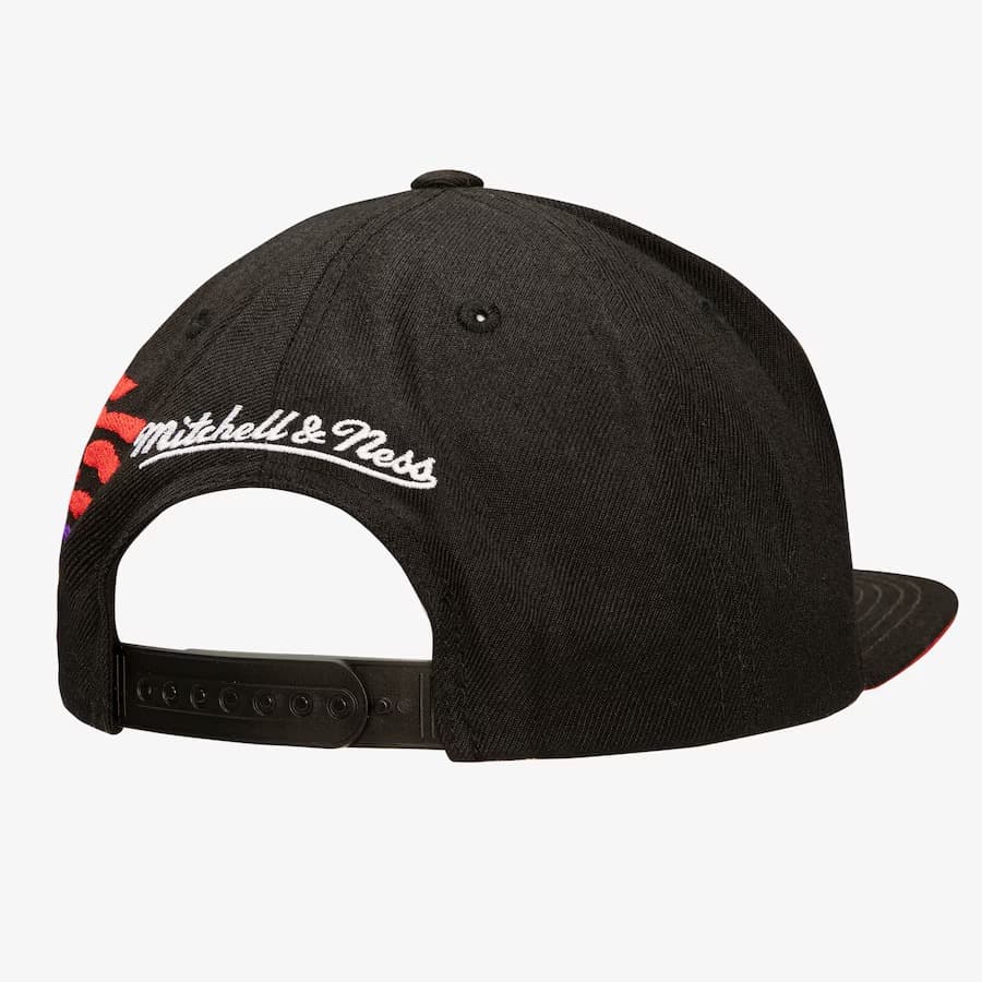 Бейсболка Mitchell & Ness Black Toronto Raptors Hardwood Classics Happy Trees Snapback Hat