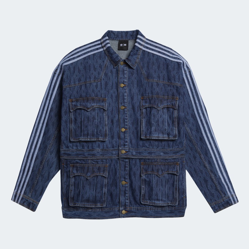Куртка adidas Ivy Park Monogram Denim Denim Track Jacket (All Gender) Dark Denim