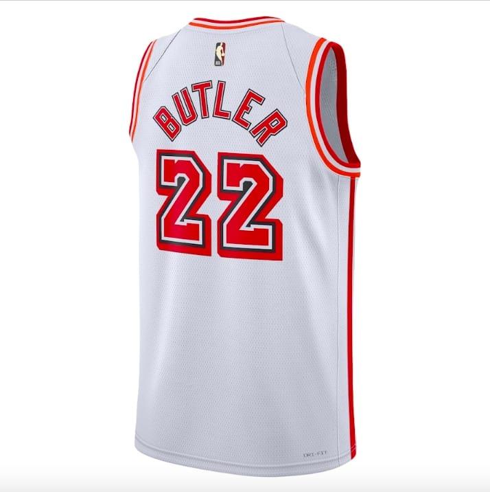 Баскетбольная джерси 2022-23 Miami Heat #22 Jimmy Butler Swingman Classic White Jersey