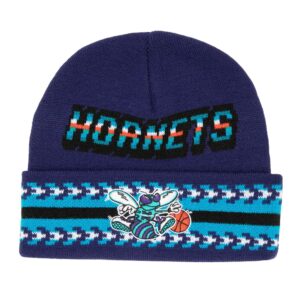 Mitchell-Ness-Game-On-Knit-HWC-Charlotte-Hornets-Beanie-300x300