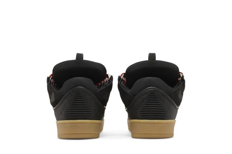 Кроссовки Lanvin Curb Leather and Glitter Sneakers 'Black'