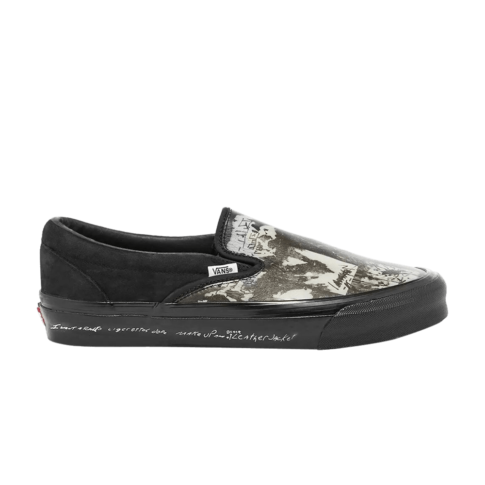 Кроссовки Vans Raised By Wolves x OG Classic Slip-On LX 'Black Wall'