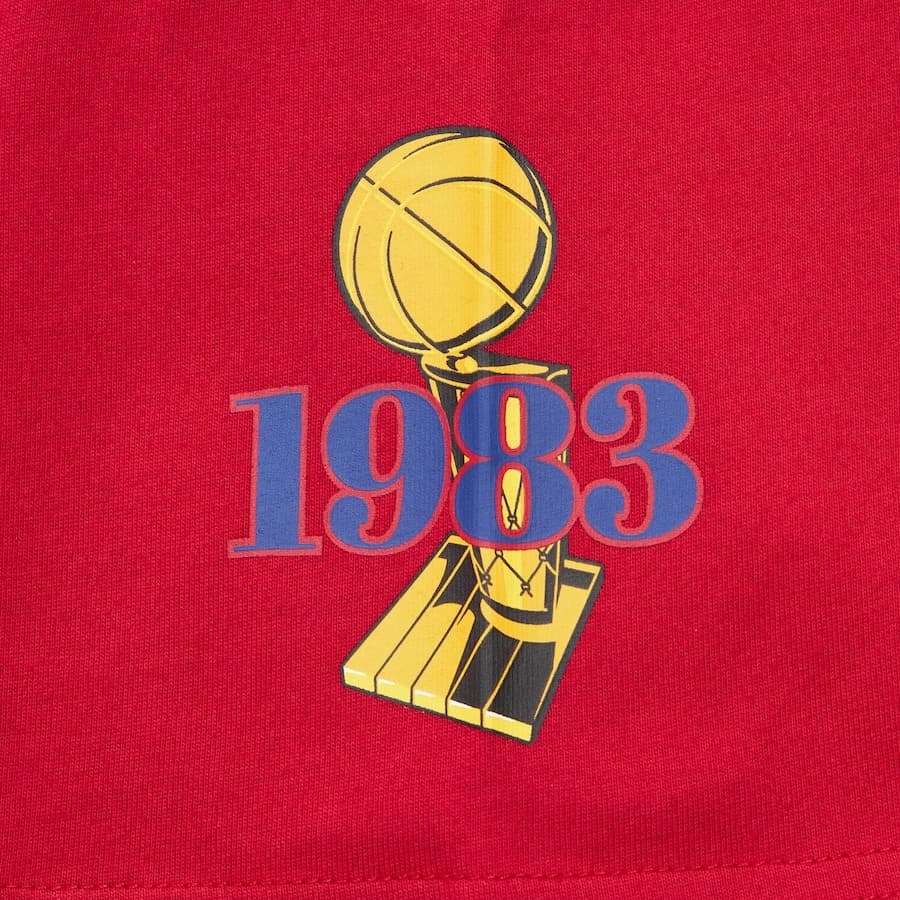 Футболка Mitchell & Ness Red Philadelphia 76ers Team OG 3.0 Vintage T-Shirt