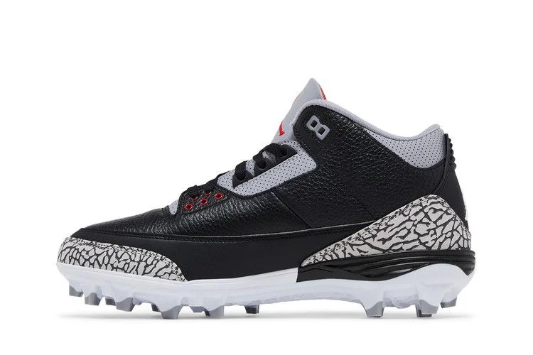 Кроссовки Air Jordan 3 Retro TD Cleat 'Black Cement'