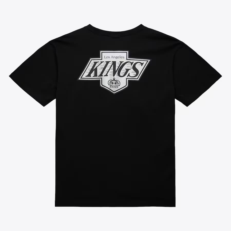 Футболка Mitchell & Ness Black Los Angeles Kings Team OG 2.0 Vintage Logo Premium T-Shirt
