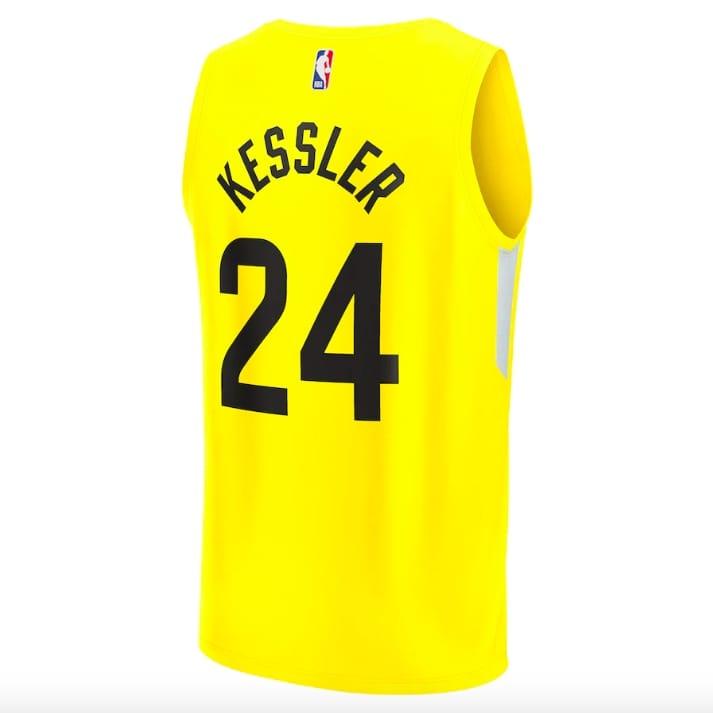 2022-23-Utah-Jazz-24-Walker-Kessler-Fast-Break-Icon-Yellow-Jersey-3