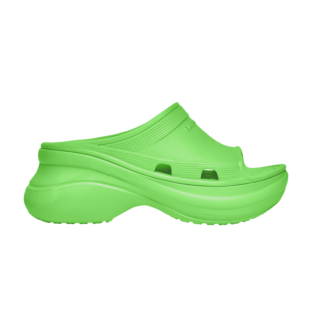 Сандалии Crocs x Balenciaga Wmns Pool Slide Sandal 'Neon Green'