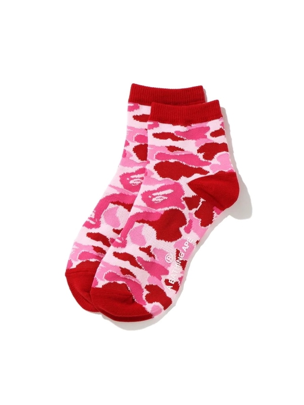 Спортивные носки BAPE ABC Camo Ankle Socks (SS20) Pink