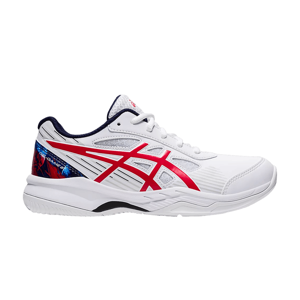 Кроссовки ASICS Gel Game 8 LE GS 'White Classic Red'
