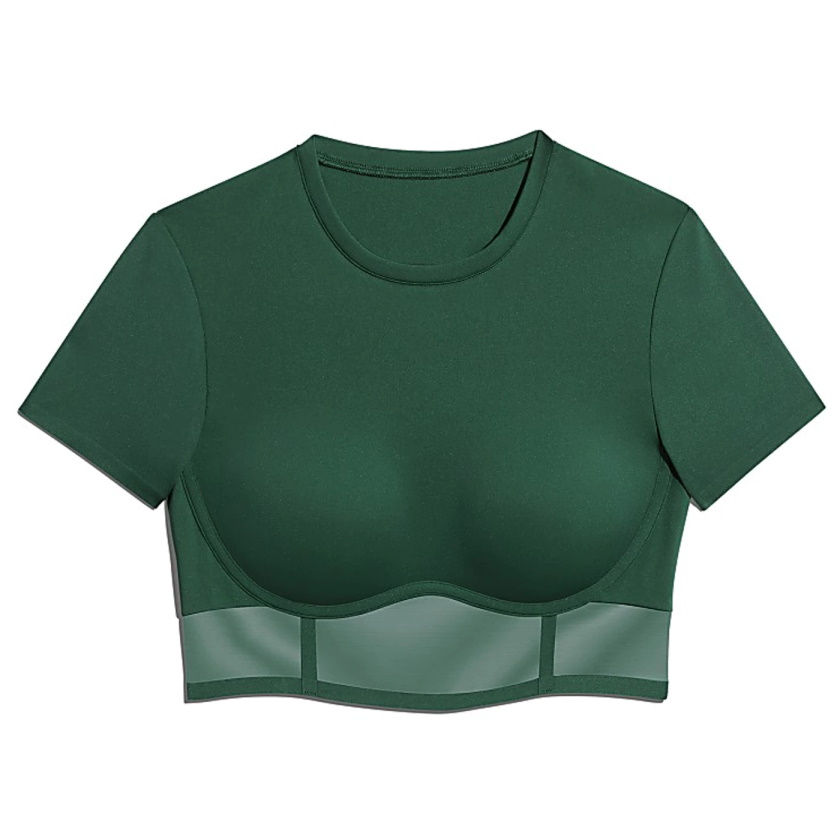 Спортивный топ adidas Ivy Park Corset Crop Top Dark Green